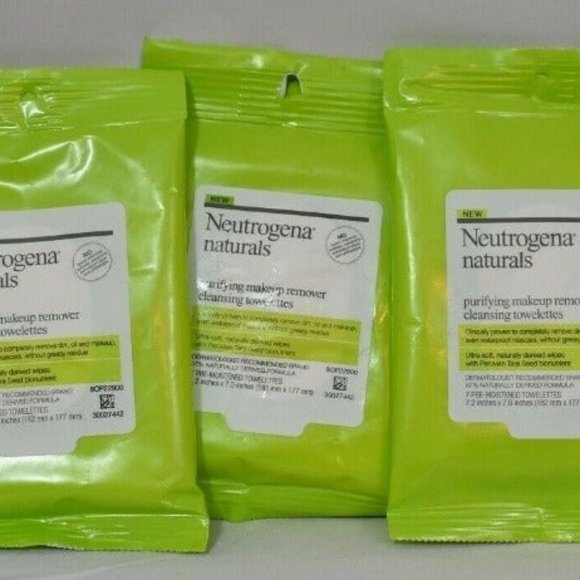 Neutrogena Other - Lot of 3 Neutrogena Naturals Towelettes New